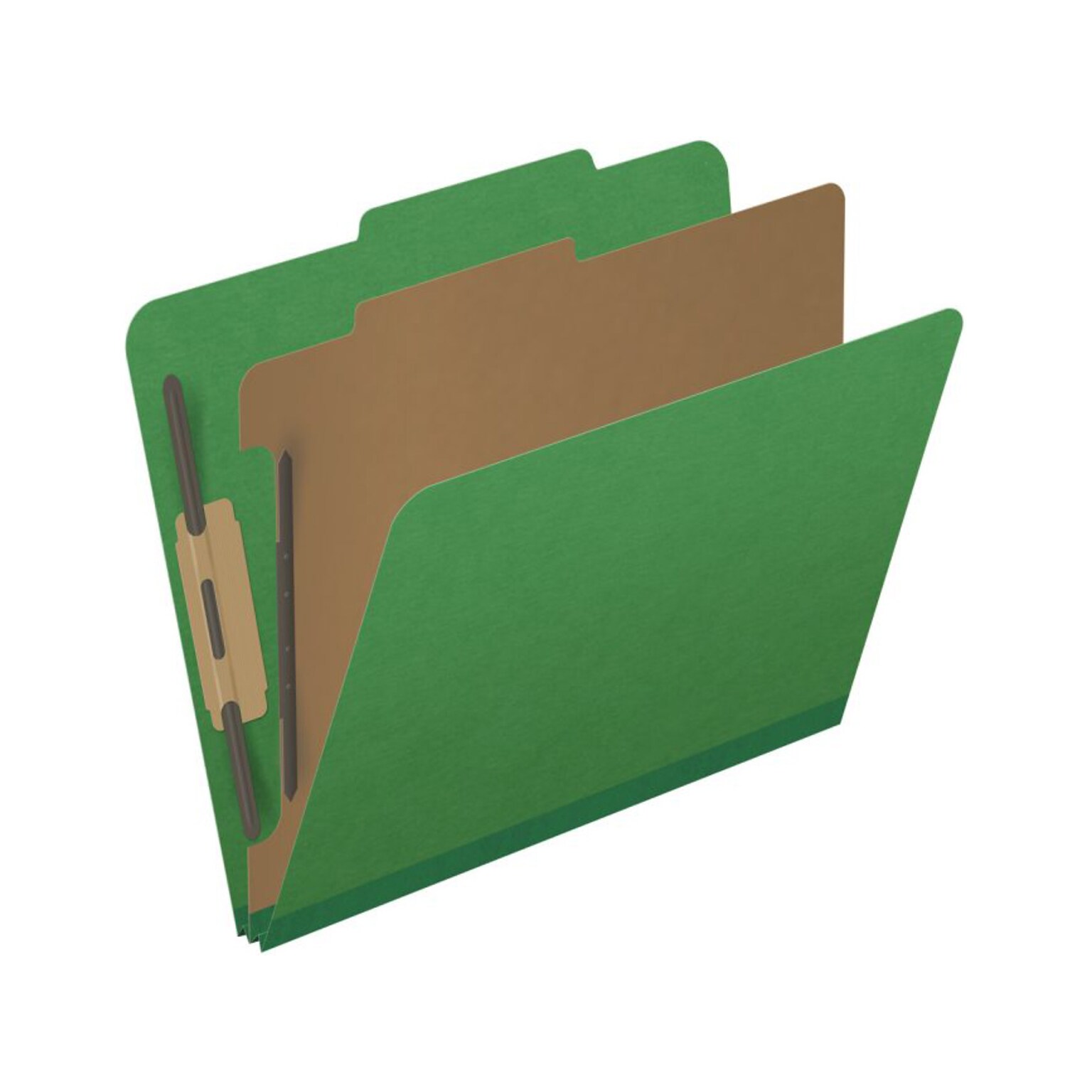 Medical Arts Press Pressboard Classification Folder, 1 Divider, 2 Expansion, Letter Size, Moss Green, 10/Box