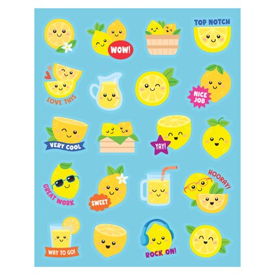 Teacher Created Resources Lemon Smelly Stickers, Multicolored, 120/Pack, 6/Packs/Bundle (TCR9443-6)
