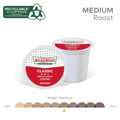 Krispy Kreme Classic Coffee Keurig® K-Cup® Pods, Medium Roast, 24/Box (06110)