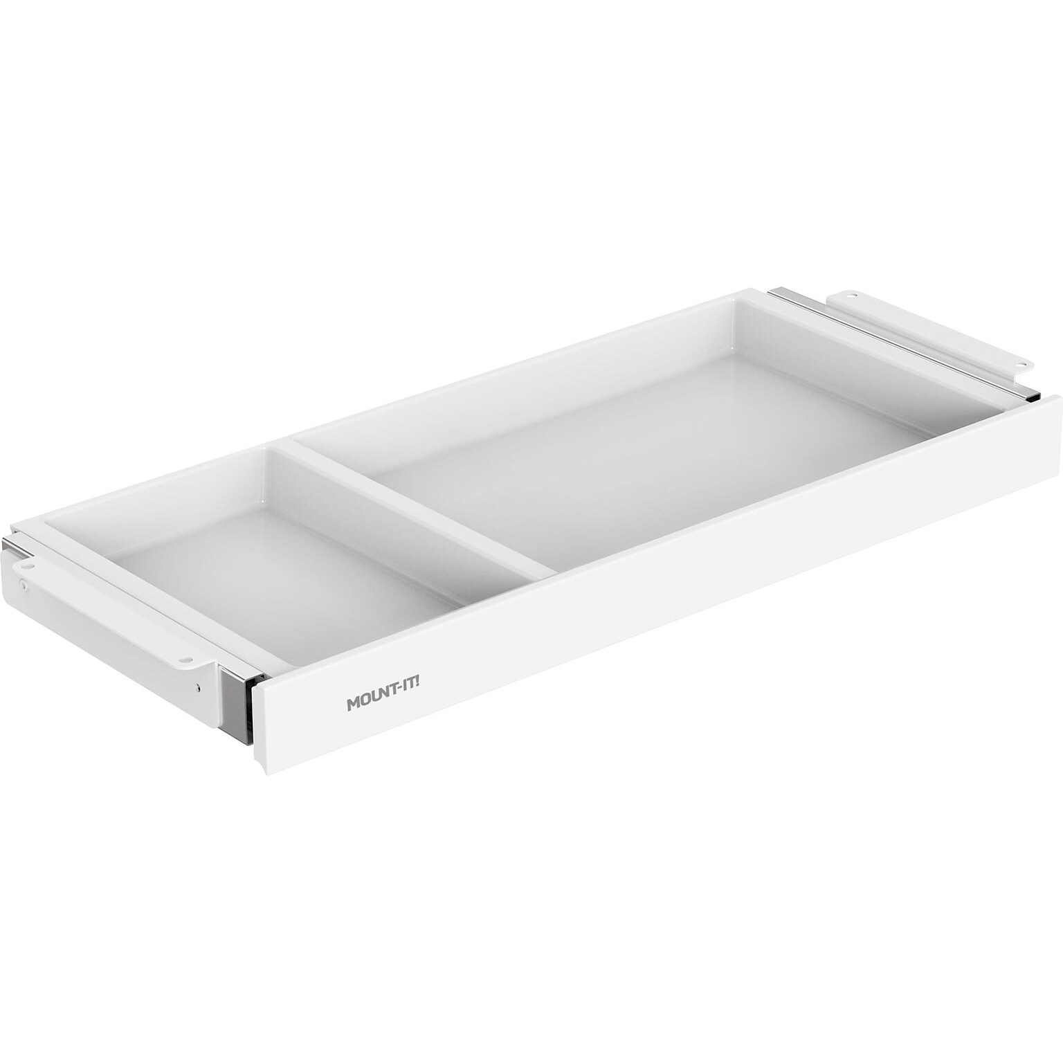 Mount-It! 2H x 21W Under-Desk Drawer, White (MI-7294WHT)