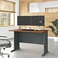 Bush Business Furniture Cubix 48W Desk, Natural Cherry/Slate (WC57448)