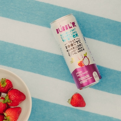 Bubbl'r Antioxidant Pitaya Berry Nect'r Flavored Sparkling Water, 12 oz., 12 Cans/Carton (028435399780)