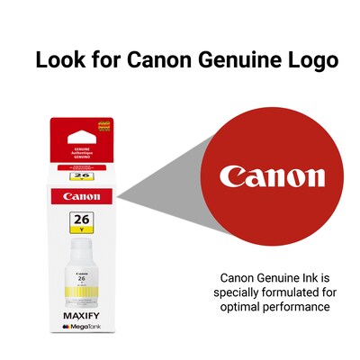 Canon GI-26 Yellow High Yield Ink Cartridge Refill (4423C001)