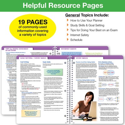 2026-2027 Global Printed Products Rainbow Silhouette 8.5" x 11" Academic Year Weekly & Monthly Student Planner