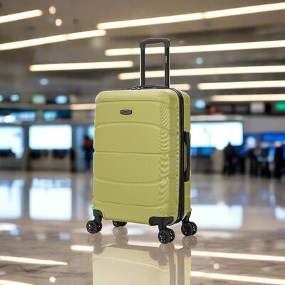 DUKAP Sense 24.39 Hardside Suitcase, 4-Wheeled Spinner, Green (DKSEN00M-GRN)
