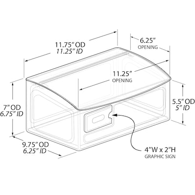 Azar Containers, Clear (400432)