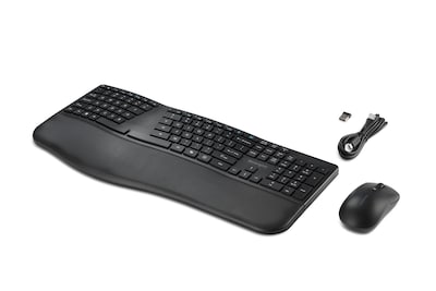 Kensington Pro Fit Ergo KM680 EQ Rechargeable Desktop Set, Black (K72486NA)