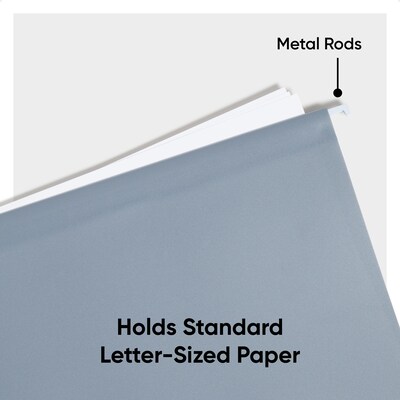 Smead Standard Hanging File Folder, 5-Tab, Letter, Assorted Colors, 12/Pack (10524)