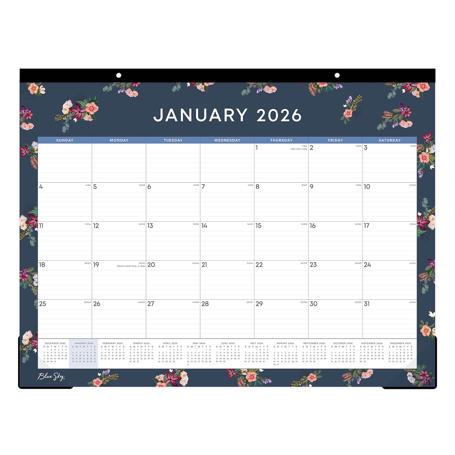 2026 Blue Sky Ashlyn 22 x 17 Monthly Desk Calendar (148618-26)