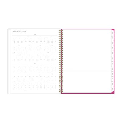 2026 Blue Sky Magenta Blooms 8.5" x 11" Weekly & Monthly Personal Planner (140945-26)