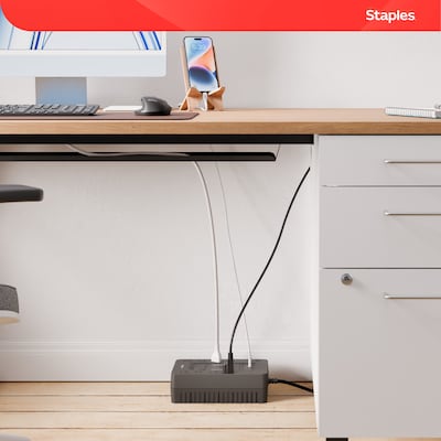 Staples TECH 650VA 8-Outlet Battery Back-Up & Surge Protector Standby UPS, Black (ST62784)