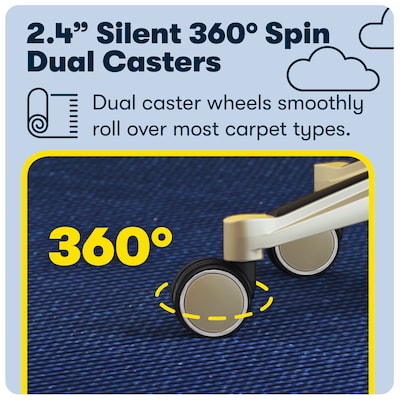 Serta Works Ergonomic Faux Leather Swivel Executive Chair with Back in Motion Technology, Chestnut (44186B)