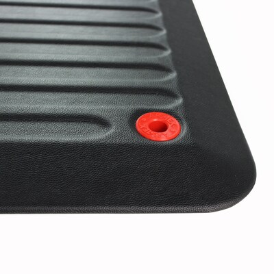 Floortex AFS-TEX 6000X Anti-Fatigue Mat, Rectangular, 23 x 67, Midnight Black (FCA2367XVBK)