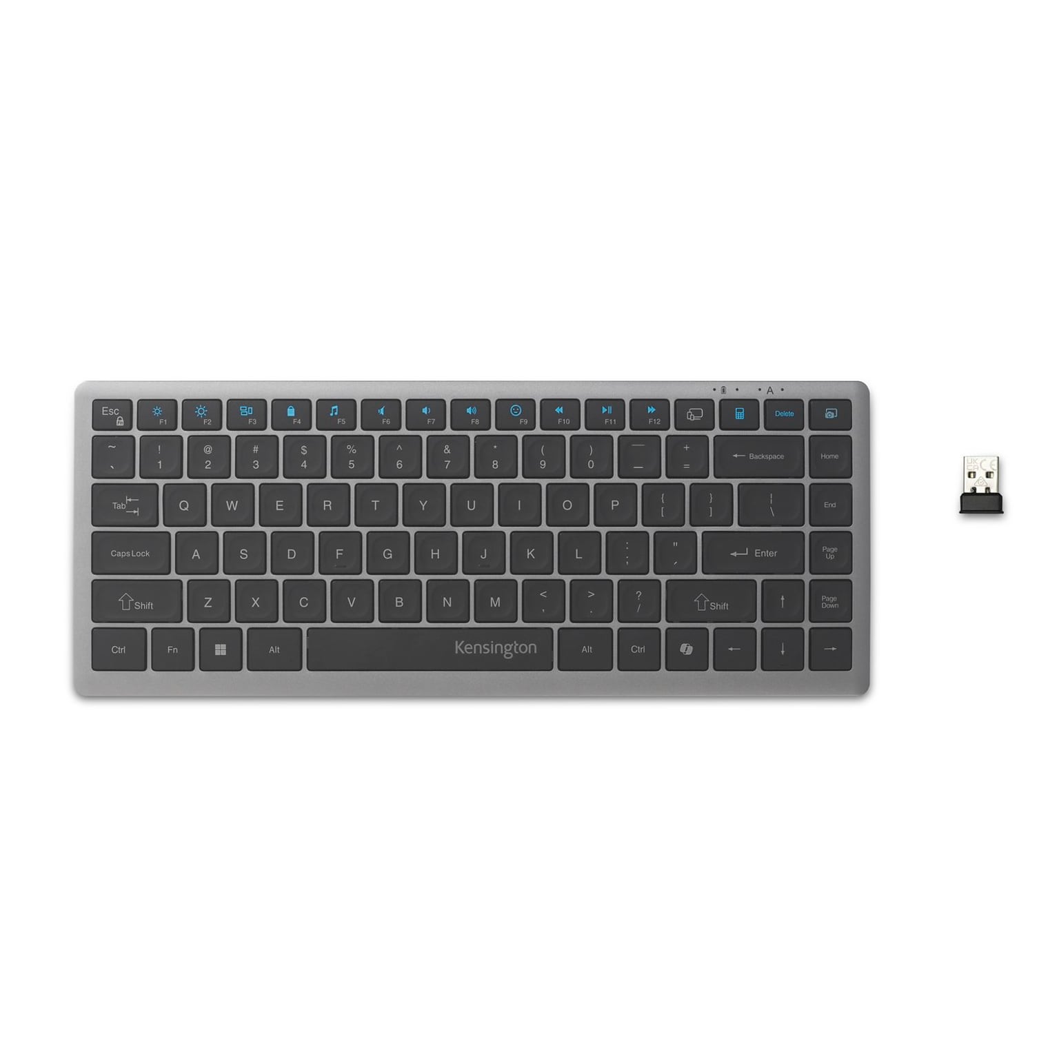 Kensington KB435 EQ Rechargeable Multi-Device Compact Keyboard (K75409NA)