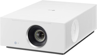LG CineBeam HDMI/USB Portable DLP Home Theater Projector, White (HU710PW)