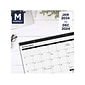 2024 AT-A-GLANCE 21.75 x 17 Monthly Desk Pad Calendar, White/Black (SK24-00-24)