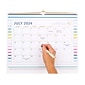 2024-2025 AT-A-GLANCE Simplified by Emily Ley Happy Stripe 15" x 12" Academic Monthly Wall Calendar (EL24-707A-25)