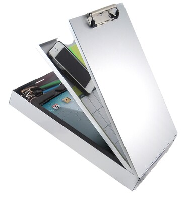 Saunders Cruiser-Mate Aluminum Storage Clipboard, Letter Size, Silver, (21118)