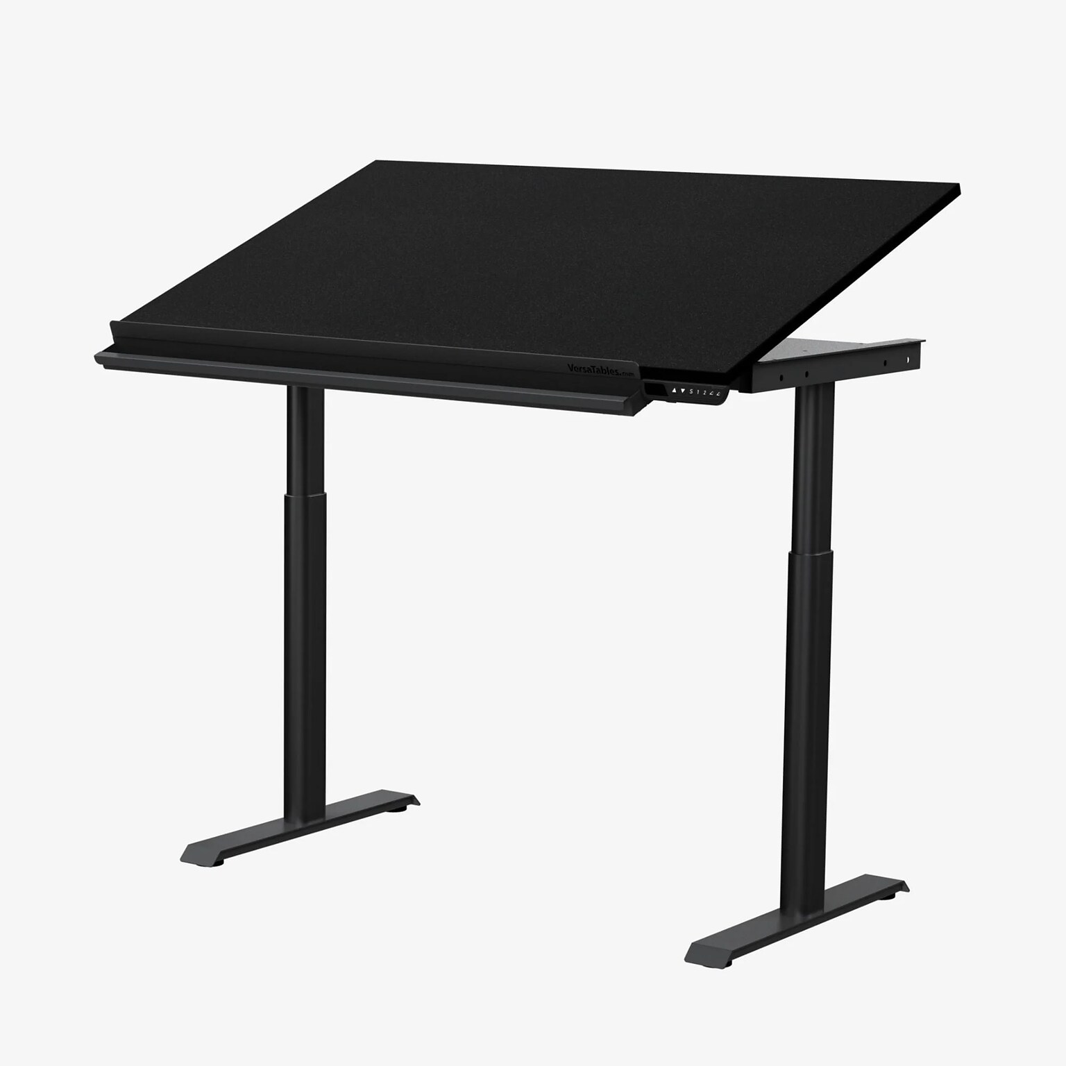 VersaDesk PowerLift 48W Electric Adjustable Drafting Table, Black (PEDT48-BB-APP)