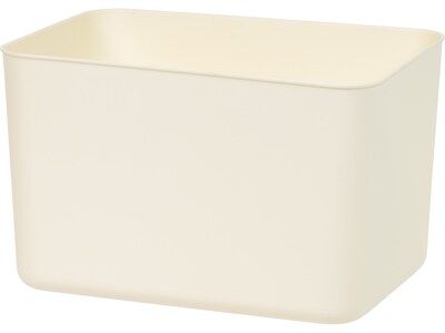 IRIS Open Lid Storage Bin, Off-White, 4/Pack (552113)