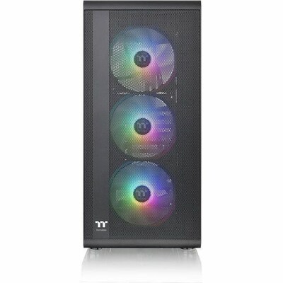 Thermaltake S200 Plus TG ARGB Mid Tower Gaming Computer Case, Black (CA-1X2-00M1WN-01)