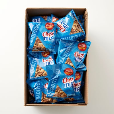 Chex Mix Traditional Savory Snack Mix, 1.75 oz., 60 Bags/Pack (GEM1240)