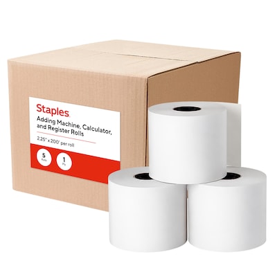 TST Impreso, Inc. Bond Paper Rolls, 1-Ply, 2 1/4 x 200, 5 Rolls/Pack (17583)