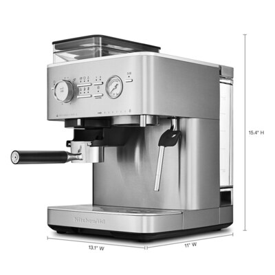 KitchenAid Pump/Automatic Espresso Machine, Stainless Steel (KES6551SX)