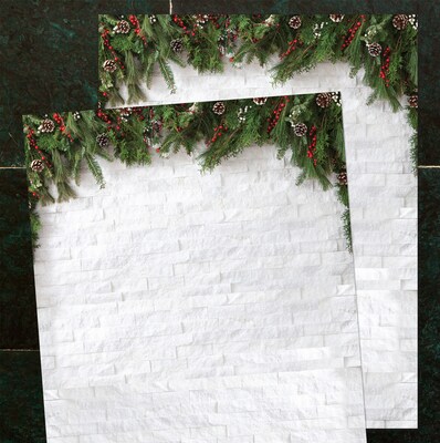 Great Papers! Holiday Stationery Letterhead Garland Magic, Multicolor, 50 sheets (2024032)