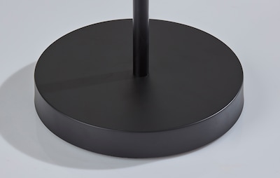 Adesso Greer 71"H Matte Black Floor Lamp with 3 Cylindrical LED Shades (4216-01)