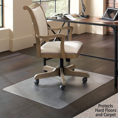 ES Robbins Floor+Mate Carpet & Hard Floor Chair Mat, 36 x 48, Clear (ESR121441)