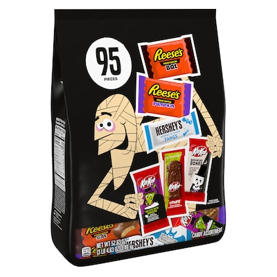 Hersheys, Kit Kat and Reeses Assorted Chocolate Candy Variety Bag, 52.63 oz., 95 Pieces (34000-94707)