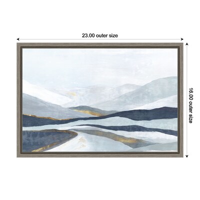 Amanti Art Far Away Land I (Mountains) by Eva Watts Framed Canvas Wall Art Print, 23" x 16" (A42674846132)