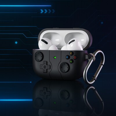 SaharaCase Inspire Series Silicone Case with Premium Clip for Airpods Pro 3, Shock Absorbing, Space Gray (HP00226)