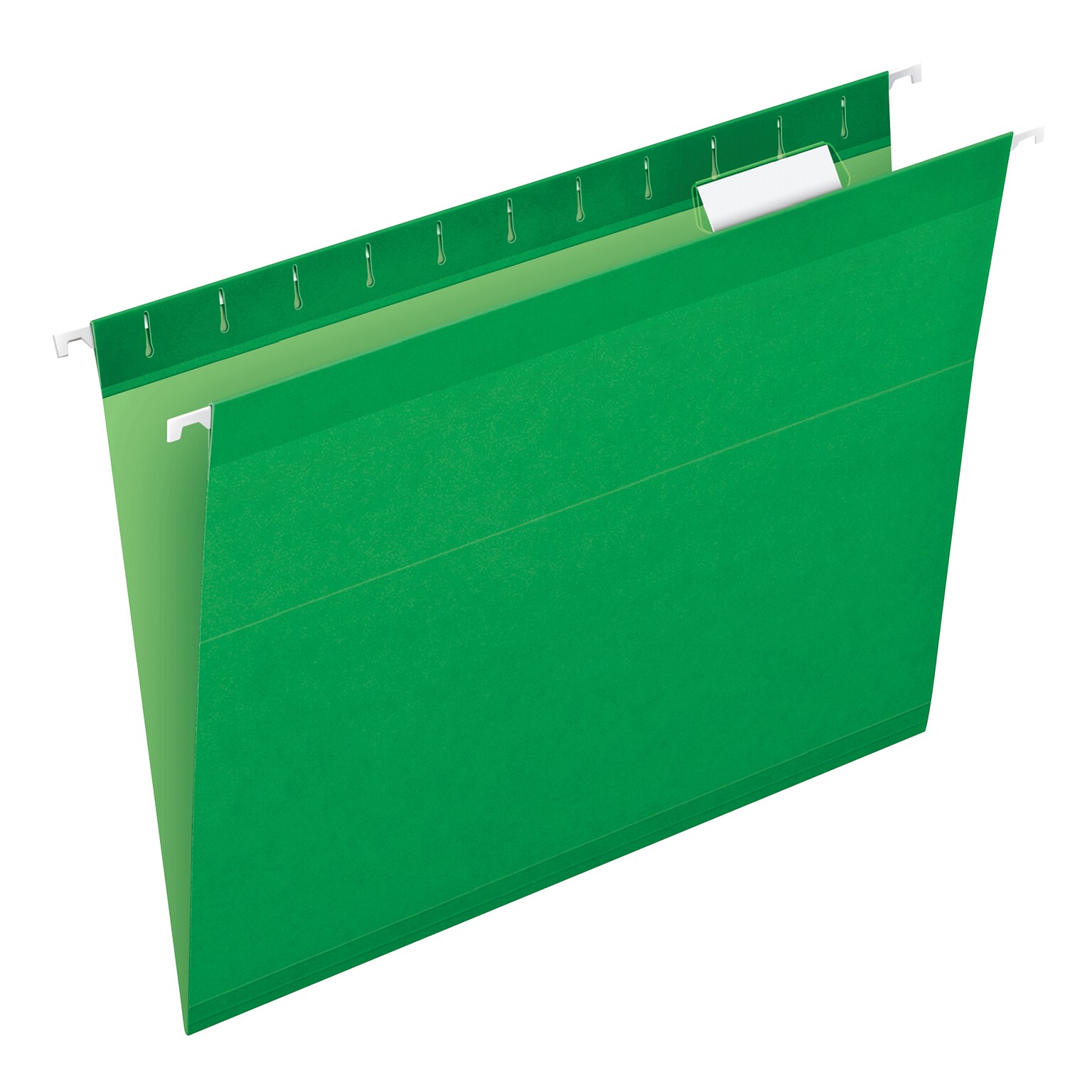 Pendaflex Reinforced Hanging File Folders, 1/5 Tab, Letter Size, Bright Green, 25/Box (PFX 4152 1/5 BGR)