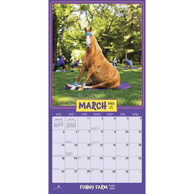 2023 BrownTrout Avanti Funny Farm 12" x 12" Monthly Wall Calendar  (9781975449582) | Quill.com