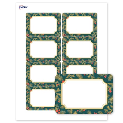 Avery Rectangle Multipurpose Labels, 2-1/3 x 3-3/8, White, 80/Pack (19479370500)
