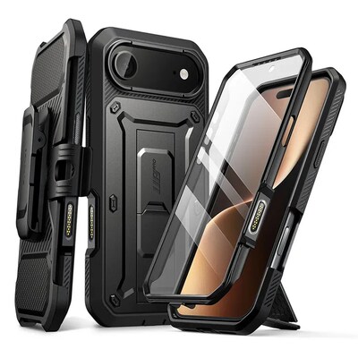 SUPCASE Unicorn Beetle Pro Case for iPhone 17 Air, Shock Absorbing, Black (SUP-iPhone2025Air-UBPro-SP-Black)