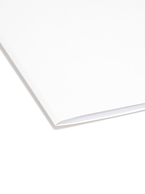 Smead File Folders, 1-Tab, Letter Size, White, 100/Box (12810)