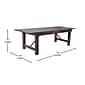 Flash Furniture HERCULES 96" Folding Farm Table, Mahogany (XAF96X40MG)