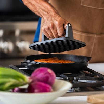 Cast Iron Grill Press