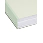 Smead Pressboard File Folder, 1/3-Cut Tab, 2" Expansion, Letter Size, Gray/Green, 25/Box (13234)