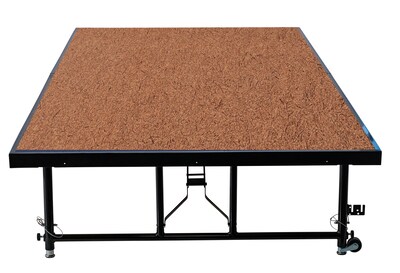 NPS 24" - 32" Height Adjustable Transfix Stage Platform, 4' x 8', Hardboard Floor (TFXS48962432HB)