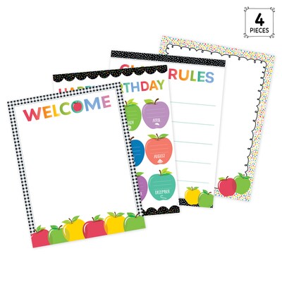 Creative Teaching Press Apple Time Classroom Essentials, 17 x 22, 4/Set (CTP11041)