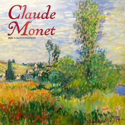 2025 BrownTrout Claude Monet 12 x 12 Monthly Square Wall Calendar (9781975477424)