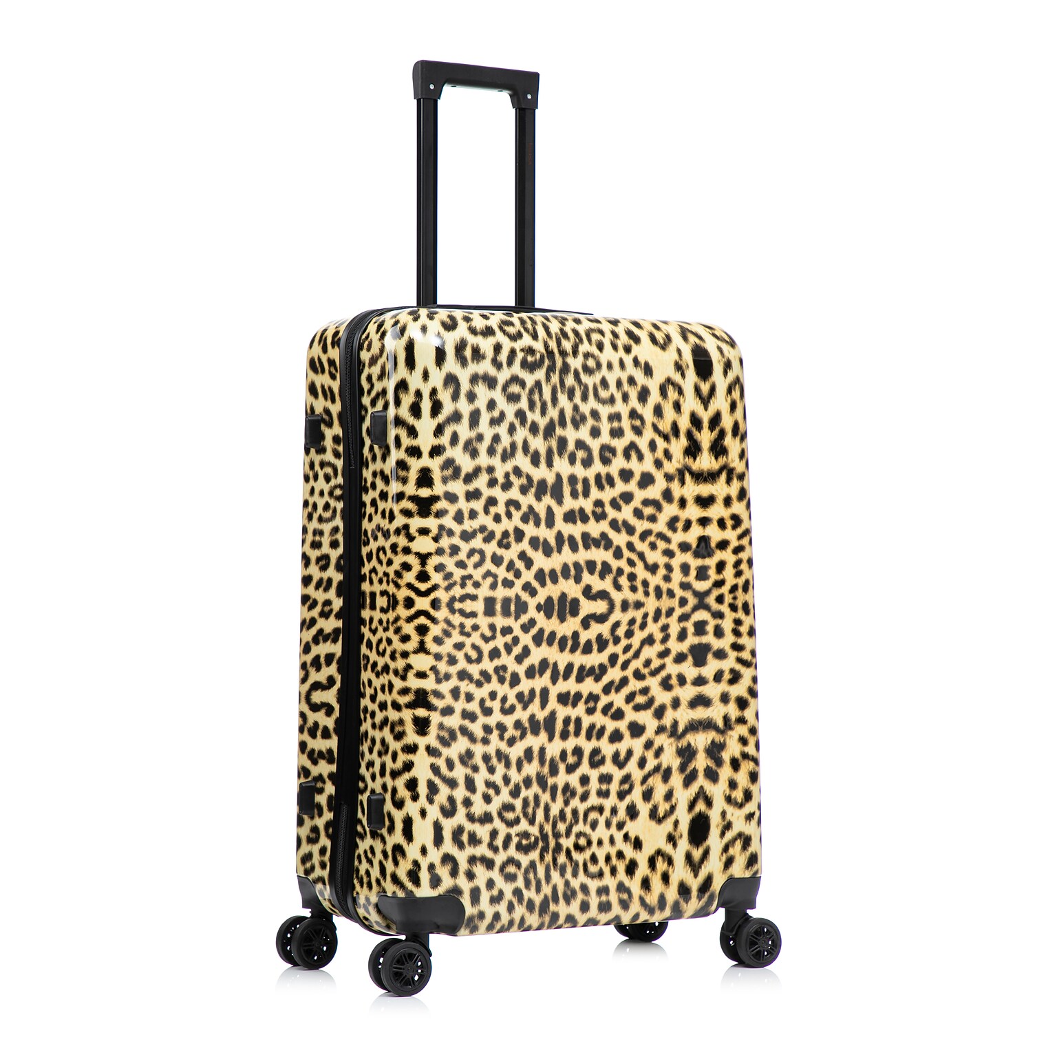 InUSA Prints 28 Hardside Suitcase, 4-Wheeled Spinner, TSA Checkpoint Friendly, Cheetah Animal Print (IUAPC00L-CHE)