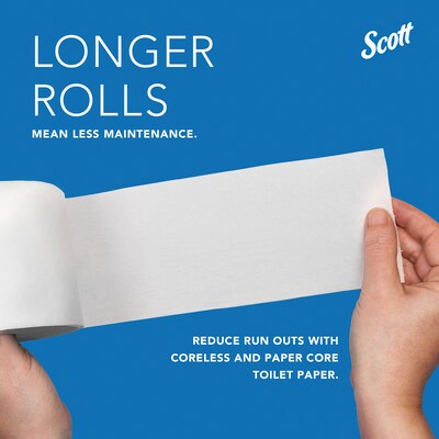 Scott Essential Coreless Toilet Paper Dispenser, Black (09604)
