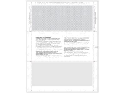 ComplyRight 1099-NEC Tax Form with Backer Instructions, 500/Pack (NEC5501)