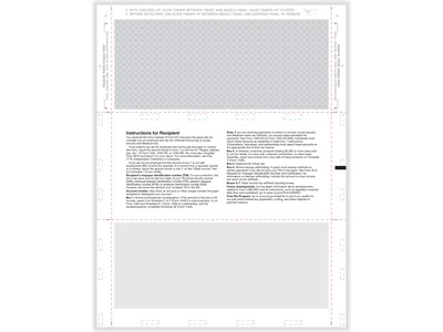 ComplyRight 1099-NEC Tax Form with Backer Instructions, 500/Pack (NEC5501)