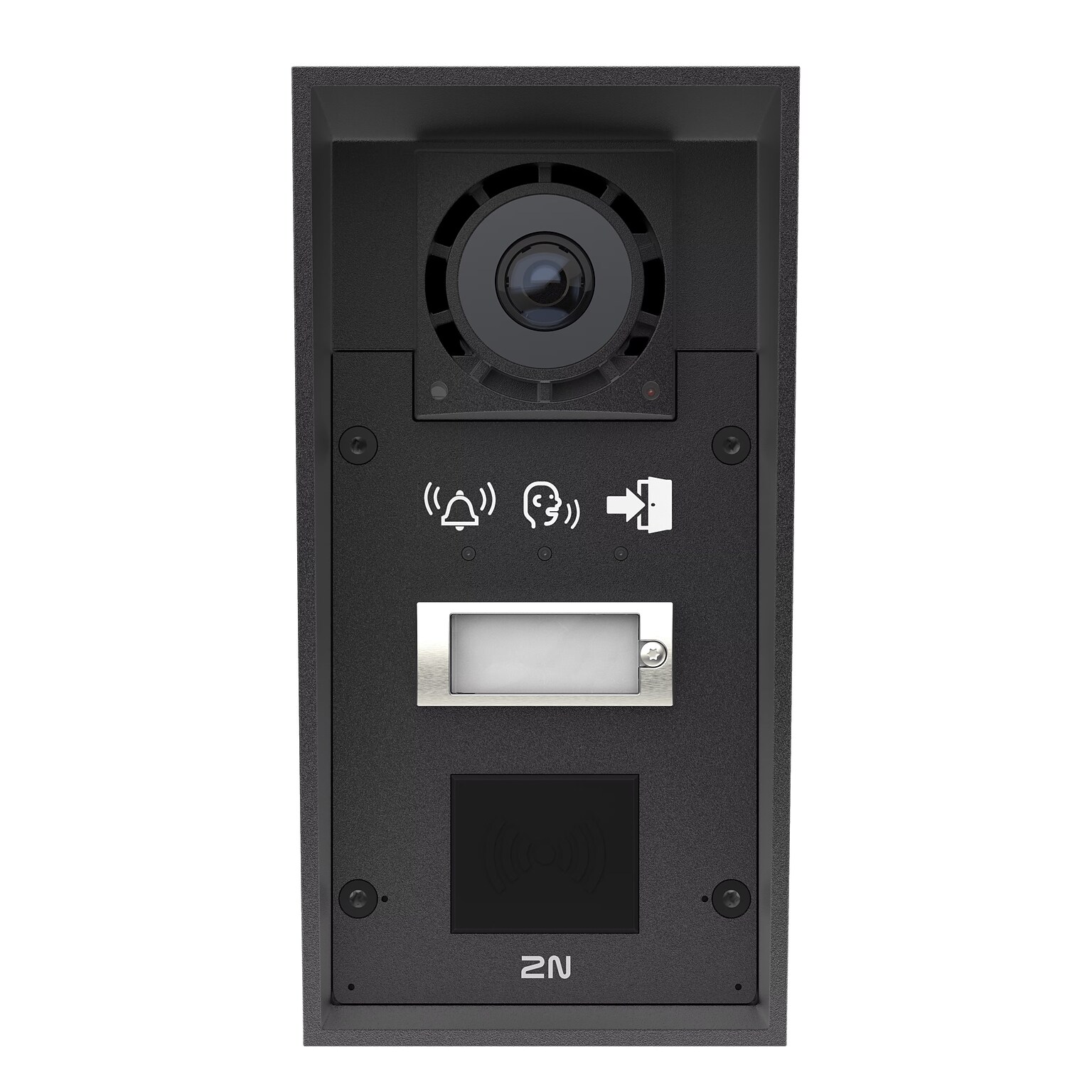 AXIS 2N IP Force 2.0 Outdoor 1.935mm f/ IP Video Intercom with Pictograms and Card Reader Ready, Black (03364-001)